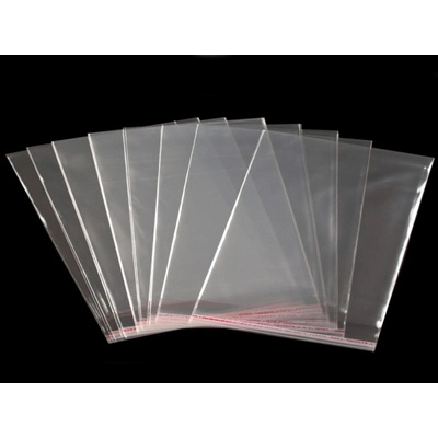 Celofánové sáčky s lepiacou lištou 16x16 cm - 16000 ks - Transparent - Transparent
