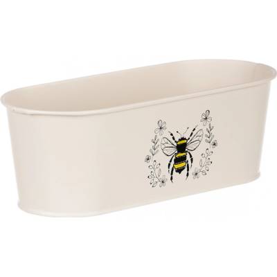 Autronic Truhlík kovový KK135 CRM 9 x 28 x 12 cm bílý