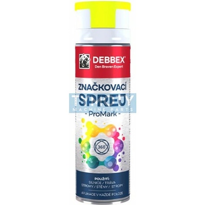 Debbex Značkovací sprej PROMARK 500 ml žltá
