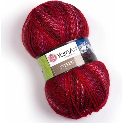 YarnArt pletací příze YarnArt EVEREST 7036 červená, melírovaná, 200g/320m