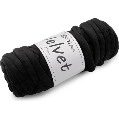 Příze Marshmallow silná Velvet Ø10 mm 500 g Varianta: 11 (035) černá, Balení: 1 ks 60846/157461/283592