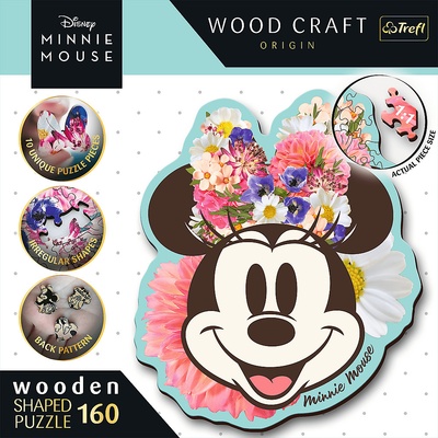 Trefl Contour Stylish Minnie Mouse drevená 160 dielov