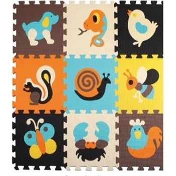 INKA Penové puzzle zvieratká 9 dielikov 85xfarebné