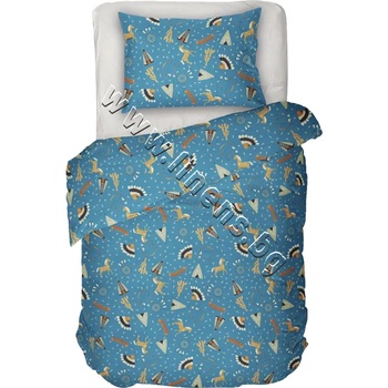 Image 1 of Dilios Детски спален комплект Dilios Индианско Село 2, p/n 4000017371 - Детски/бебешки спален комплект от Ранфорс (4000017371)