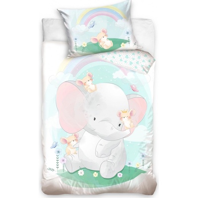 Carbotex obliečky Sloník a myšky 100 x 135 cm