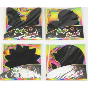 GOKI Škrabací duhový obrázek k zavěšení