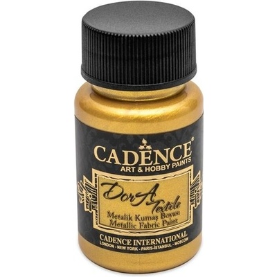 Cadence Barva na textil DORA 50 ml sytá zlatá rich gold