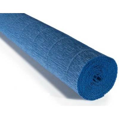 Italský krepový papír Cartotecnica Rossi 180g (50 x 250cm) - modrá 615