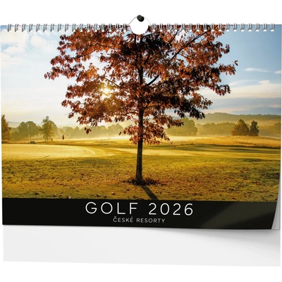 Golf české resorty nástěnný 2026