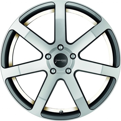 Corspeed Challenge 10,5x21 5x120 ET25 gunmetal polished trim white