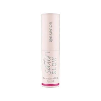 essence satin GLOW luminous shine lipstick Rtěnka Červená 4 g