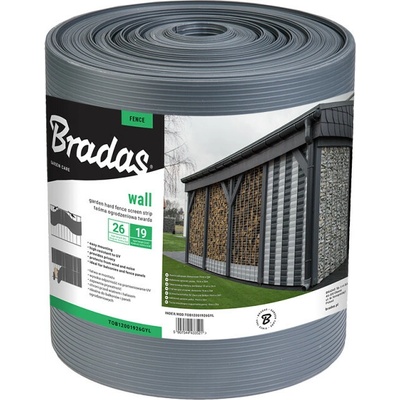 BRADAS Plotová páska GRAY SOLID 1200 - šedá