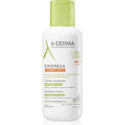 A-DERMA Exomega Control Emollient Cream крем за тяло за много суха чуствителна и атопична кожа 400ml