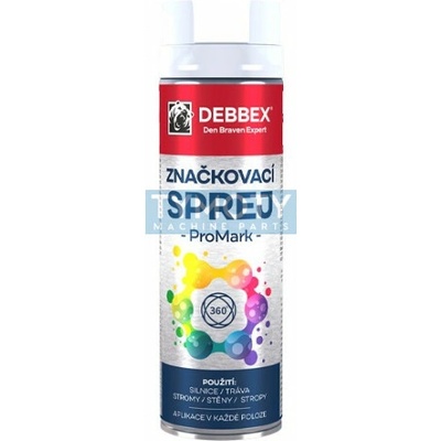 Debbex Značkovací sprej PROMARK 500 ml biela