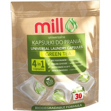 Ecomill Univerzální prací Kapsle 2v1 Zelený čaj 30 PD