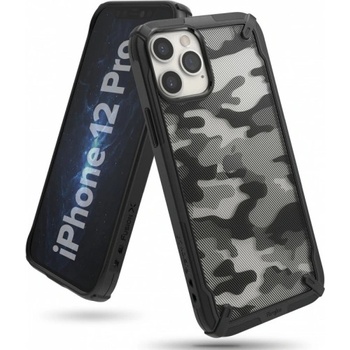 Apple Силиконов калъф Ringke Fusion-X iPhone 12 Pro Max Camo Black