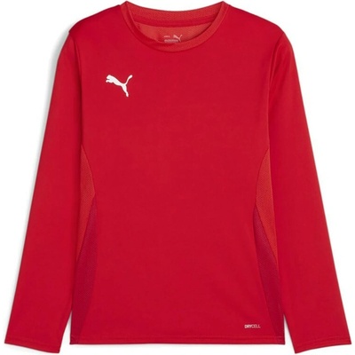 Puma teamGOAL LS Jersey Jr červená