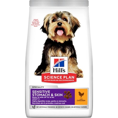 Hill's Science Plan Sensitive Stomach & Skin pro malé dospělé psy 2 x 6 kg