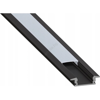 SmartLED Вграден профил за led ленти, 1 м, черен/бял (sd0031)