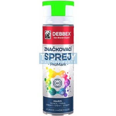 Debbex Značkovací sprej PROMARK 500 ml zelená