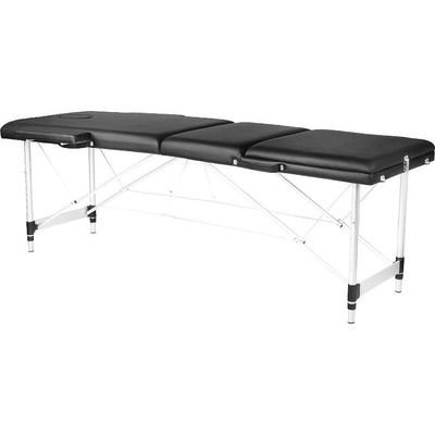 Сгъваема маса за масаж алуминиева Comfort Activ Fizjo 3 сегментаа, черна (126969)