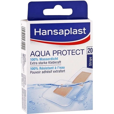 Hansaplast Aqua Protect vodotesná náplasť 2 veľkosti 20 ks