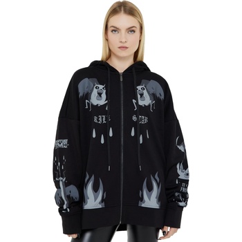 KILLSTAR Дамски суичър KILLSTAR x ADVENTURE TIME - Demon Eyes - Black - KSRA013248