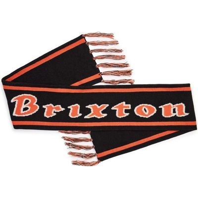 Brixton šála Proxy Scarf černá oranžová