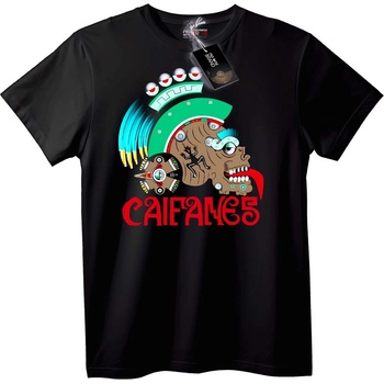 NOONEBRAND Тениска Азтекски череп CAIFANES - XL, Black