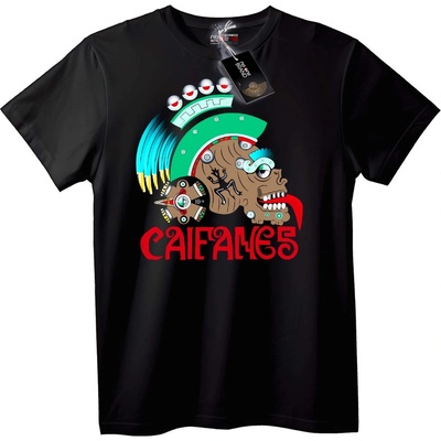 NOONEBRAND Тениска Азтекски череп CAIFANES - XL, Black