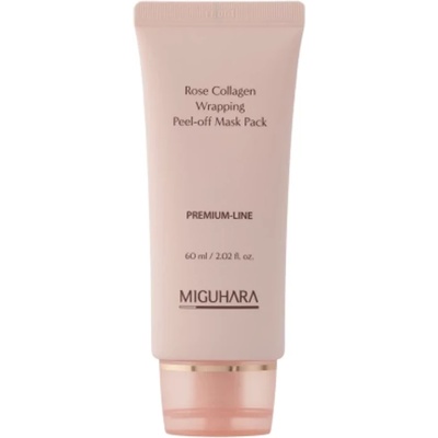 MIGUHARA Rose Collagen Wrapping Peel-off Mask Pack - Стягаща колагенова peel-off маска 60мл