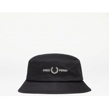 Fred Perry Graphic Brand Twill Bucket Hat Black/ Warm Grey