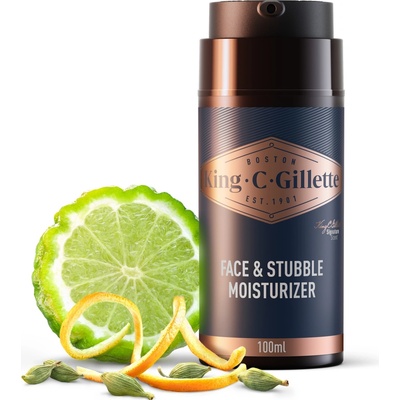 KING C. GILLETTE Face & Stubble Moisturizer 100 ml