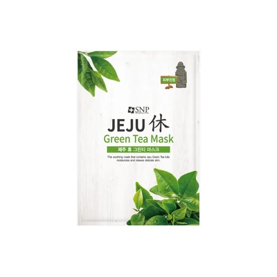 SNP Jeju Rest Green Tea Mask, маска за лице с екстракт от зелен чай (8809458844561)