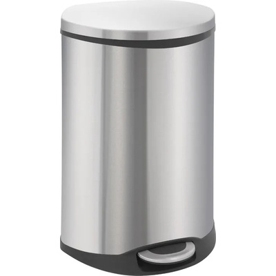 EKO-Europe Кош за отпадъци EKO SHELL с педал (50 л) - хром мат (EKO 921850 - Matt s/s)
