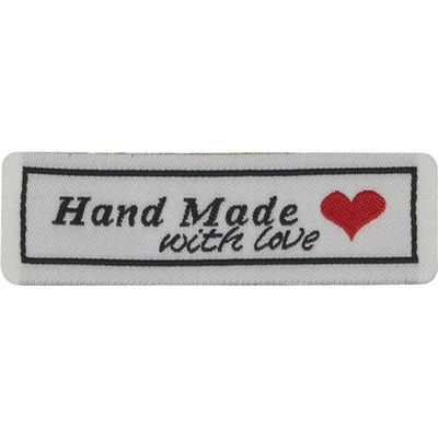 BELLATEX G – nášivka Hand Made polyester 59 × 18 mm – súprava 6 ks