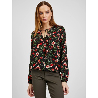 orsay Червено-черна дамска блуза на цветя ORSAY Orsay | Cheren | ЖЕНИ | S