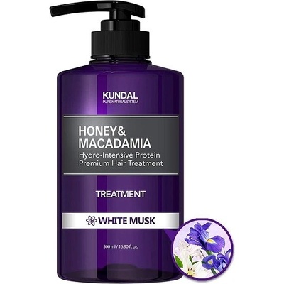 Kundal Honey&Macadamia Treatment White Musk Vlasový kondicionér s bílým pižmem 500 ml