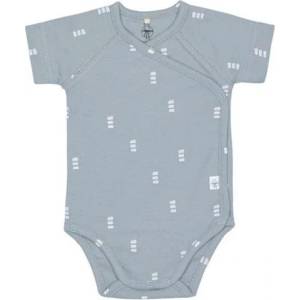 Lassig Бебешко боди с къс ръкав Lassig - Gots Blocks, 0-24 м, 50-56 cm (4066239100801) - baby