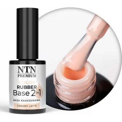 NTN Premium Kaučuková báze NTN 7g LED/UV Color Rubber Base 2v1 Creamy Latte Béžová