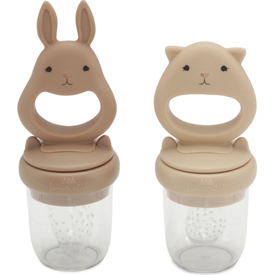 Konges Slojd první krmící lahvička na ovoce Bunny Bark/Shell