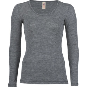 Engel Дамско мериносово термобельо Engel Women's Shirt L/S Everyday base layer - Schiefer - размер 38/40 (EU) (115-1153-0413)