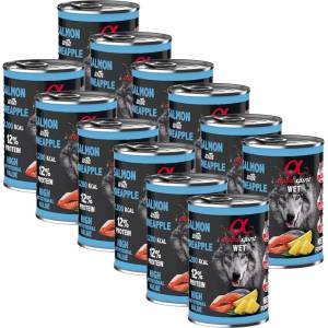 Alpha Spirit Dog Wet - Salmon & Pineapple 12 x 400 г