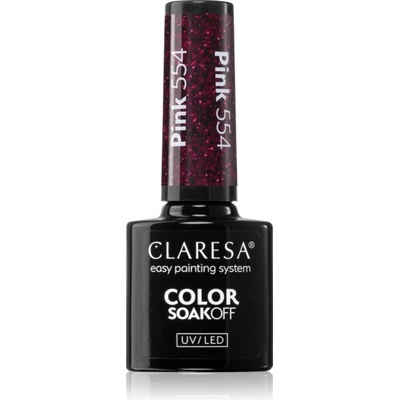 Claresa SoakOff UV/LED Color Warm Feelings gélový lak na nechty Pink 554 5 g