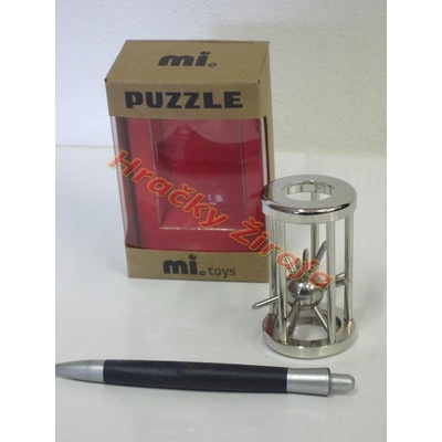 Hlavolam ježek v kleci kov 4,5 x 7,5 cm – Zbozi.Blesk.cz