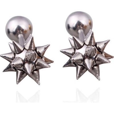 Steel Edge náušnice kôstky chirurgická oceľ WJHE40 Steel