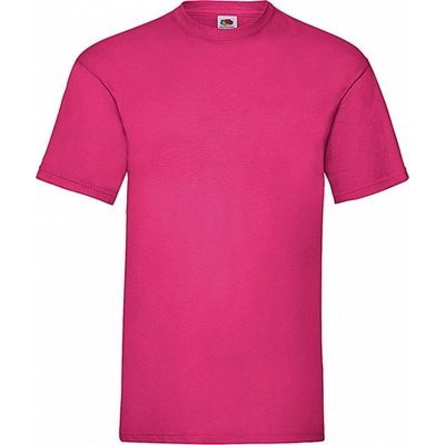 Fruit of the Loom tričko Valueweight Tee tmavo ružová