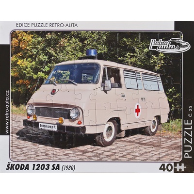 Retro-Auta č. 25 ŠKODA 1203 SA 1980 40 dílků