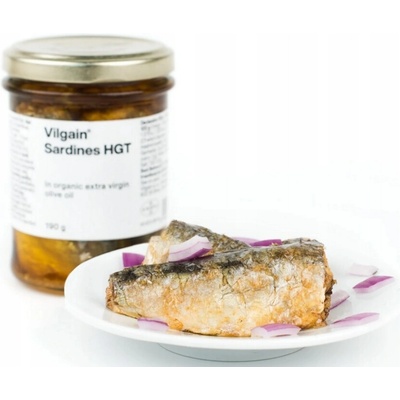 Vilgain Sardinky v bio extra panenském olivovém oleji 190 g – Zboží Mobilmania