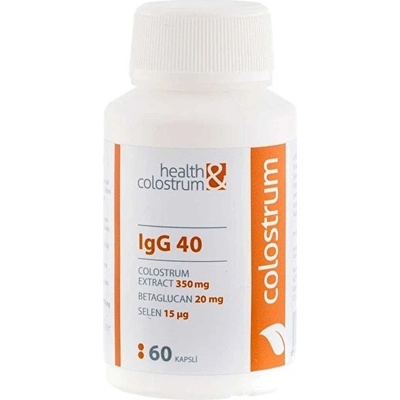 Health & Colostrum colostrum betaglucan a selen IgG 40 350 mg 60 kapslí